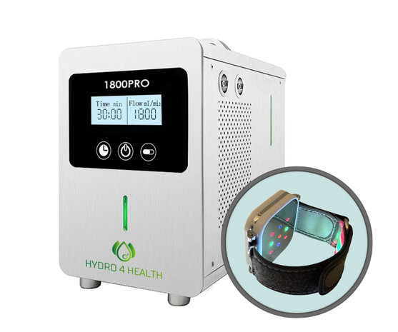 HYDRO 4 HEALTH® | 1800PRO | Waterstof inhalatie therapie apparaat (+ATP polsband)